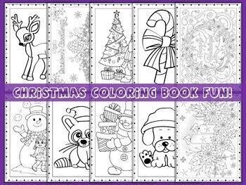 christmas coloring book  teachers toolkit teachers pay teachers