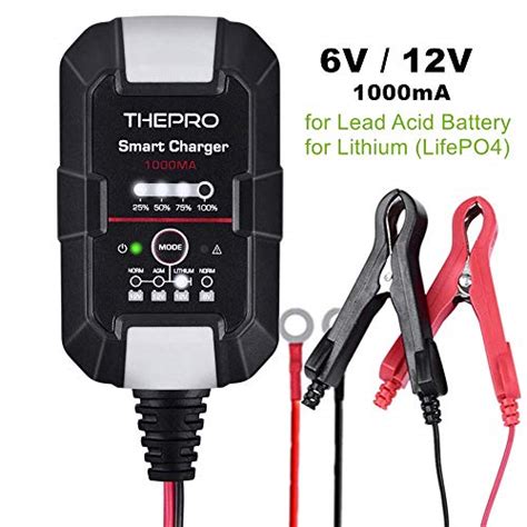 thepro    battery charger  maintainer selectable lead acid lithium ionlifepo