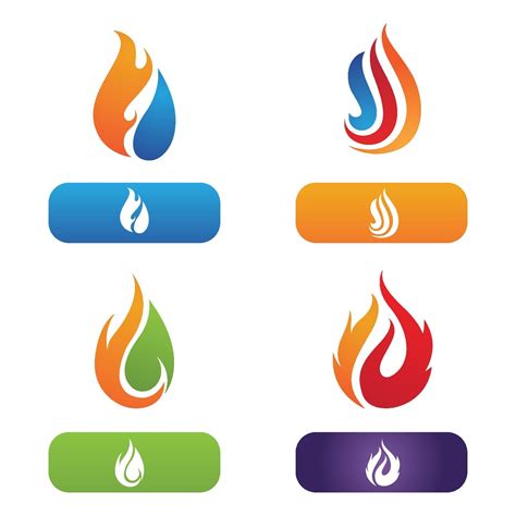 vuur vlam logo vectorillustratie  vectorkunst bij vecteezy