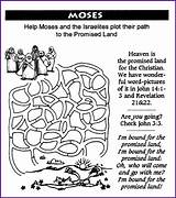 Moses Bible Maze Kids Land Promised Activities Sunday School Mazes Christian Israelites Crafts Biblewise Activity Exodus Pharaoh Pages Games Korner sketch template