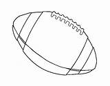 Football Ball American Coloring Coloringcrew Print sketch template
