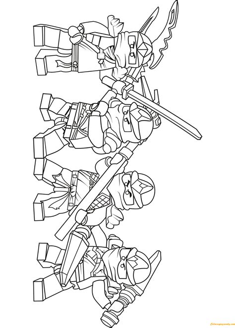 team  lego ninjago zx coloring pages toys  dolls coloring pages