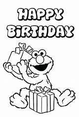 Coloring Birthday Pages Happy Kids Print Aunt Elmo Sesame Street Printable Color Drawing Holiday Printables Receipt Books Sheets 1st Getdrawings sketch template