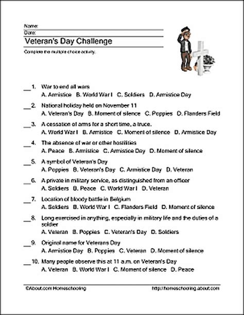 find  veterans day word searches