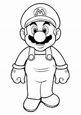 Mario Coloring Pages Super Bros Printable Kids Characters Color Print Brothers Kart Printables Luigi Face sketch template