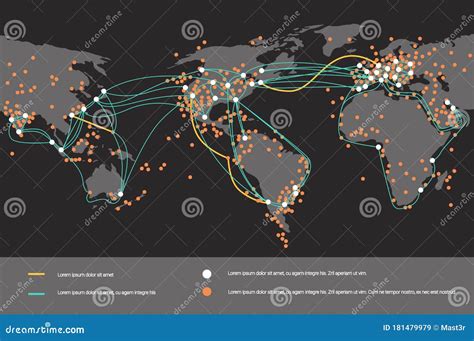 global network cable connections  information transfer system world