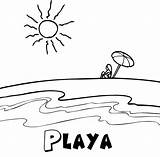 Playa Playas sketch template