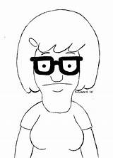 Tina Burgers Belcher Bobs Coloring Bob Pages Template Deviantart Sketch sketch template