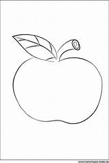 Apfel Malvorlage Malvorlagen Datei sketch template