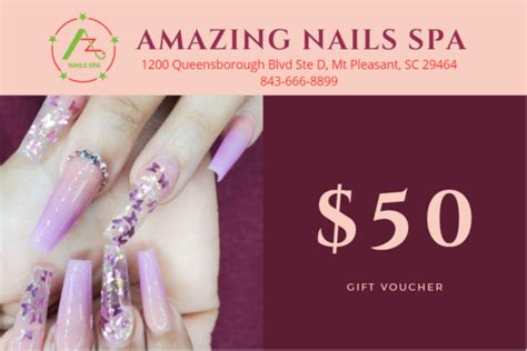 gift card amazing nails spa sc