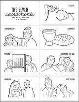 Sacraments sketch template