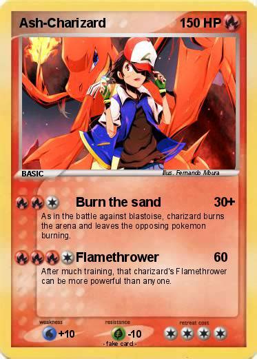 Pokémon Ash Charizard 7 7 Burn The Sand My Pokemon Card