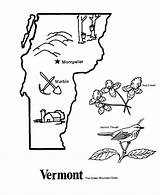 Vermont Coloring sketch template