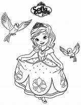 First Sofia Coloring Pages Getcolorings sketch template