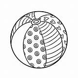 Ballon Plage Balle Vectoriel Primarygames sketch template