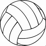 Volleyball Netball Ausmalbild Malvorlage sketch template