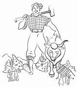 Bunyan Paul Coloring Babe Ox Blue Pages Drawing Printable Color Click Clip Lumberjack Moo Clack Draw Supercoloring Tall Categories Getdrawings sketch template
