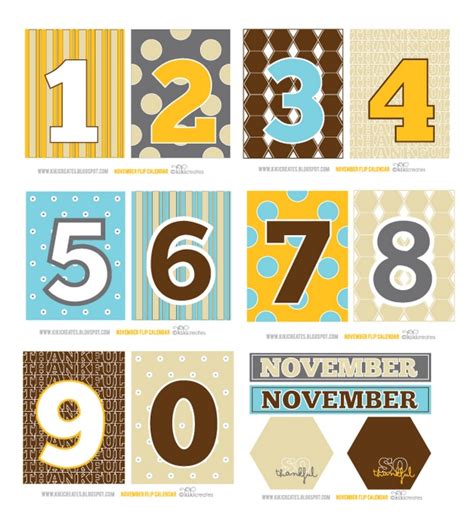 love  november calendar november calendar  printable tags