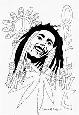 Marley Kleurplaten Hendrix Jimi sketch template