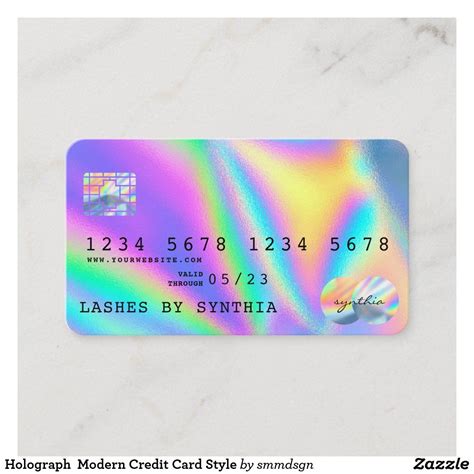 holograph modern credit card style zazzlecom   credit card design credit card cards
