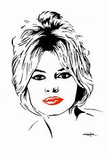 Espejo Bardot Brigitte sketch template