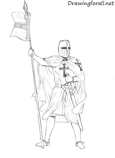 knight drawing sketch drawing skill