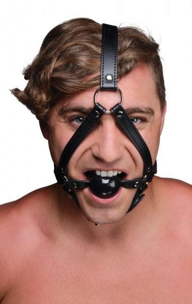Head Harness With 1 65 Inches Ball Gag Black Leather On Literotica