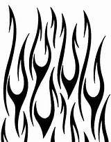 Stencils Flamme Flammen Malvorlage Kerzenflamme Feuer Malvorlagen sketch template