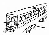 Station Train Drawing Coloring Pages Getdrawings sketch template