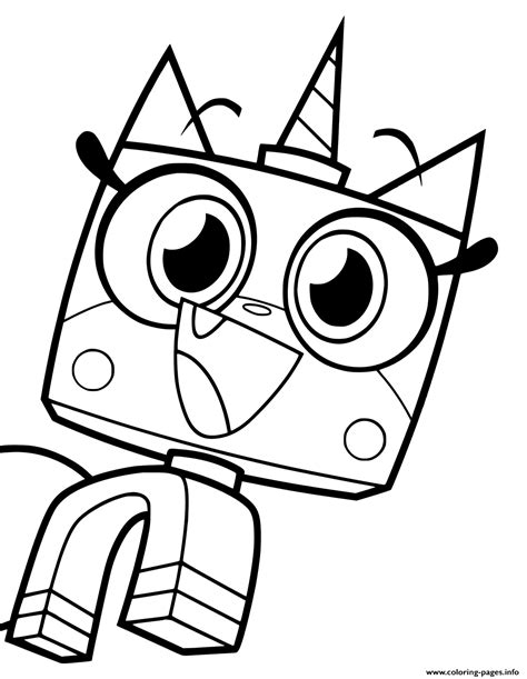 princess page unikitty coloring pages
