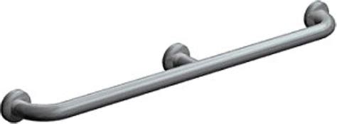 grab bar  center post  stainless steel  plated finishes grab bar