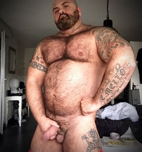 naked hairy men muscle bear tumblr