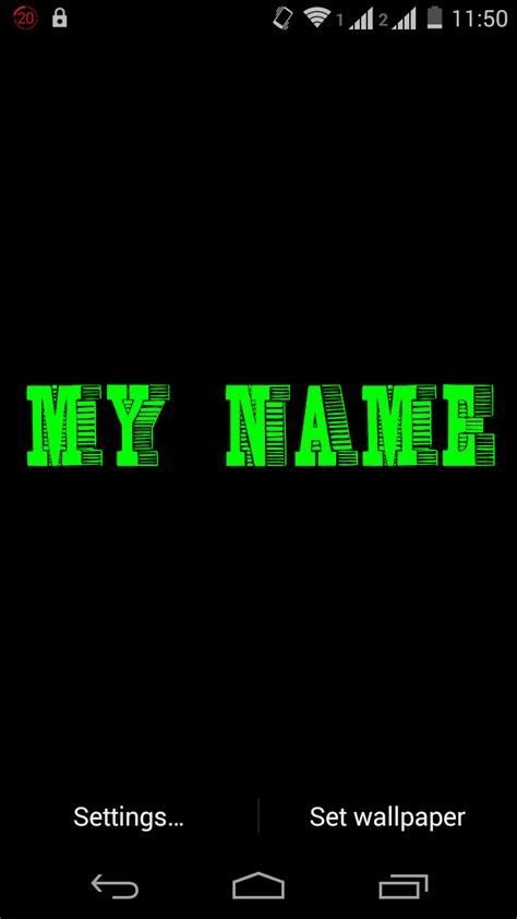 my name 3d live wallpaper for android free download and software reviews cnet