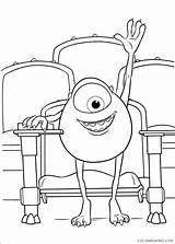 Coloring4free Coloring Pages Monsters Inc Printable Mike Monster University sketch template