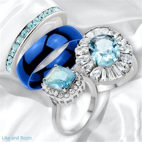 loving  blue rings find      buybluesteel blue rings titanium jewelry