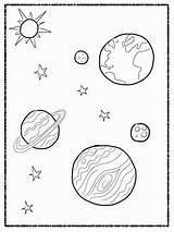Solar Coloring System Pages Printable Kids Planet Space Print Sheets Colouring Choose Board Preschool Earth Worksheets sketch template
