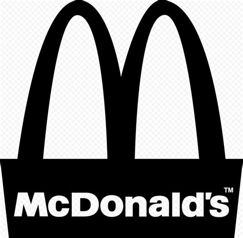 mcdonalds  symbol black logo high resolution citypng