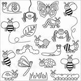 Coloring Insects Pages Insect Bug Colouring Sheets Color Bugs Cute Animal Crafts sketch template