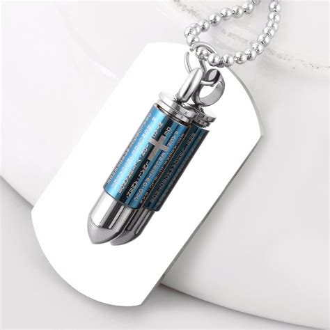 buy stainless steel jewelry bullet  dog tags men