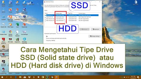 mengetahui tipe drive ssd solid state drive  hdd hard disk