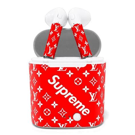 supremelv airpods simplylavishtrend apple headphone supreme case supreme