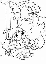 Coloring Pages Inc Monsters Cares Sulley Boo sketch template
