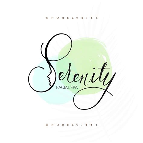 modern spa serenity relaxing calm boutique logo photography etsy uk