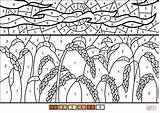 Wheat Tares Parable Supercoloring sketch template