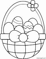 Baskets Ovos Colorir Coloringall Dxf Eps sketch template