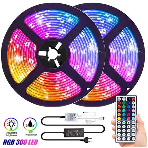 led strip lights ft color changing light strip kit  remote  control box led lights
