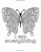 Coloring Pages Butterfly Girls Quote Childtherapytoys sketch template