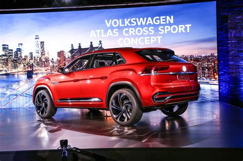volkswagen atlas cross sport concept previews  row midsizer automobile magazine