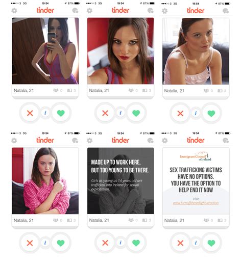 eye opening awareness campaign on tinder shows porn