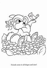 Disney Coloring Pages Adult Colouring Color Cute Printable Sheets Bambi Kids Adults Print Book Svg Easter Spring Colors Characters Books sketch template